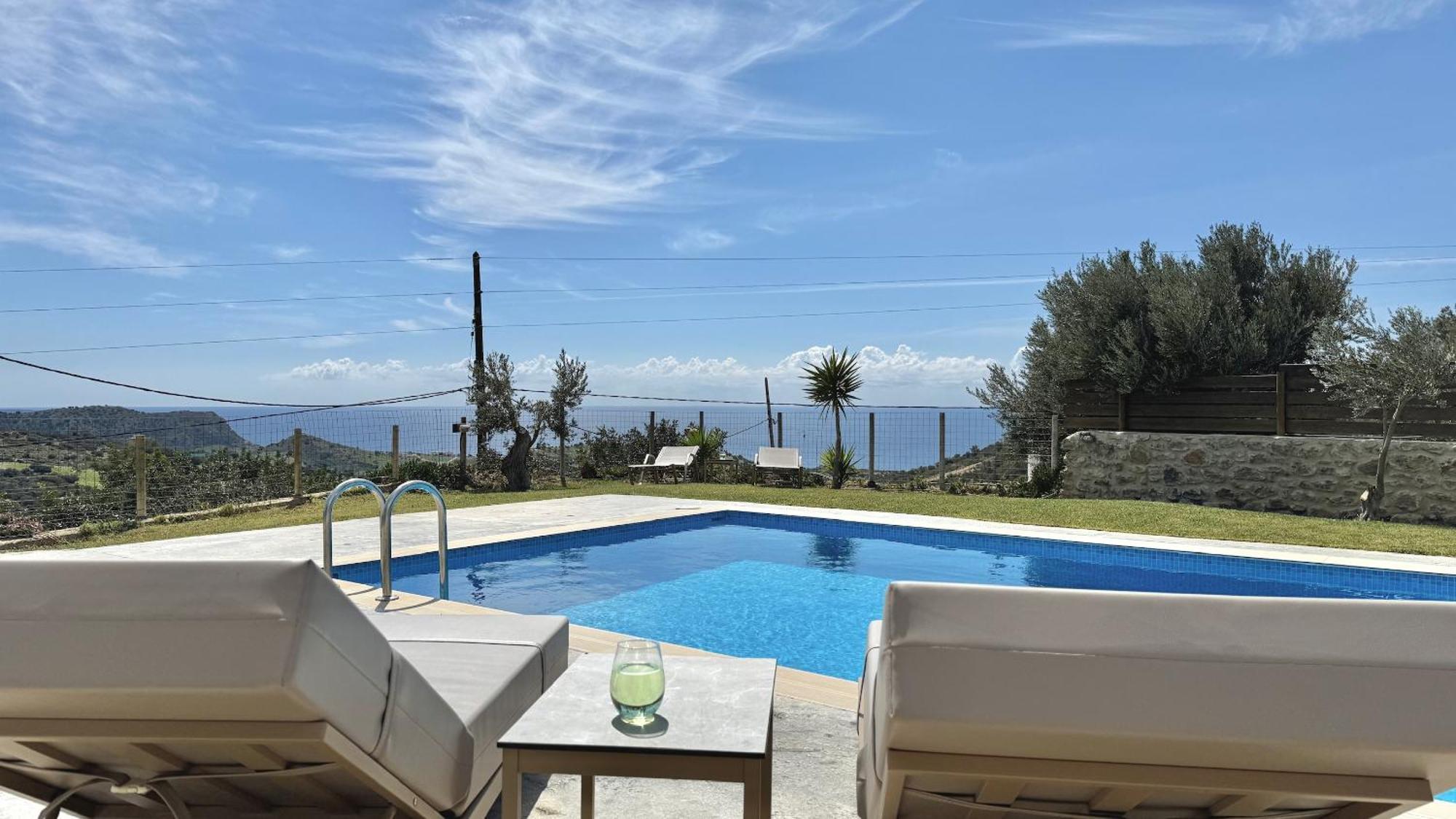 Villa Michael Triopetra Private Villa, Private Swimming Pool, Garden, Panoramic Sunset Exterior photo